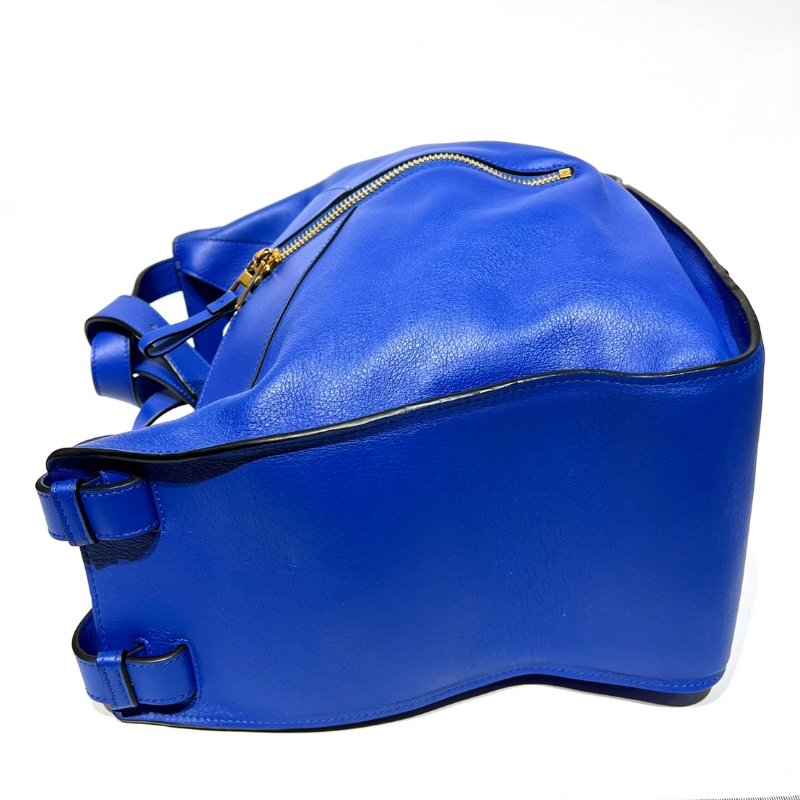 【美收精品】Loewe Loewe Anagram hmmock肩带皮革蓝色 88-759-19