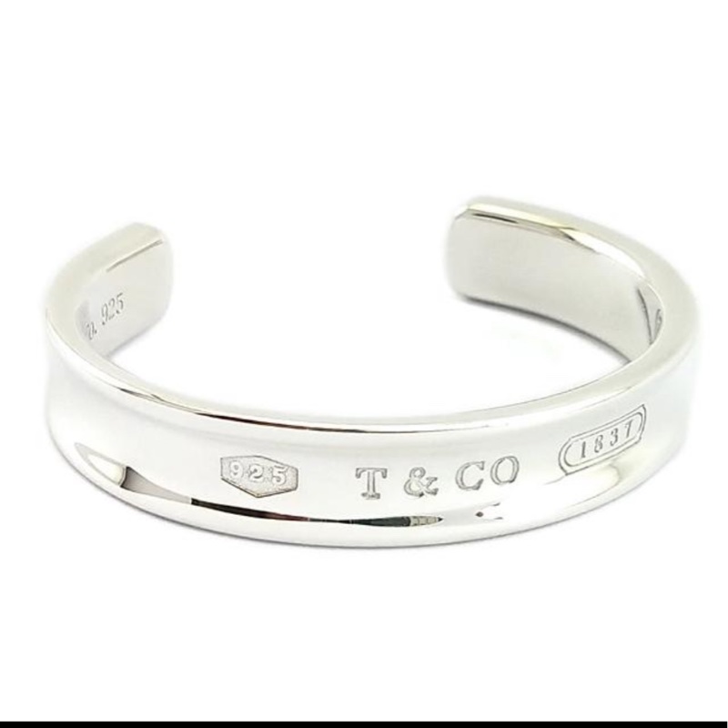 Tiffany&Co. 蒂芙尼 1837系列 92.5純銀寬版手環-0