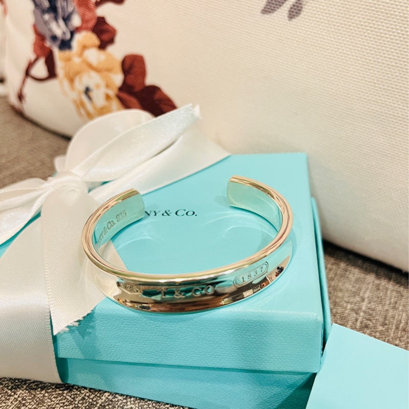 Tiffany&Co. 蒂芙尼 1837系列 92.5純銀寬版手環-3