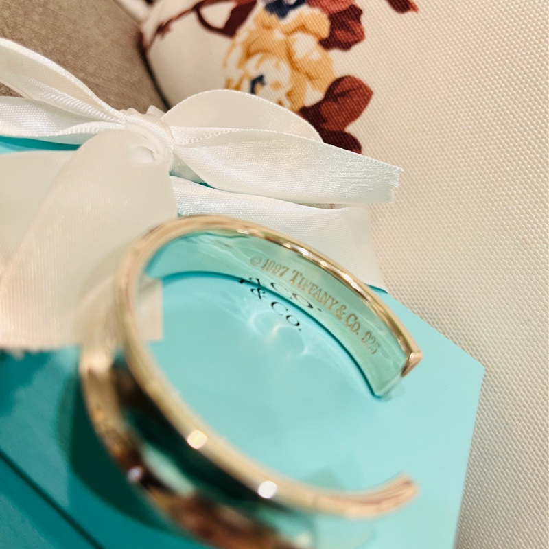Tiffany&Co. 蒂芙尼 1837系列 92.5純銀寬版手環-8