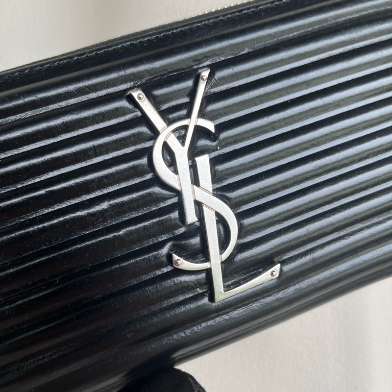 「🍖中秋檔期下殺🍖」（全配）YSL 熱門爆款 黑長夾 錢包 皮夾-4