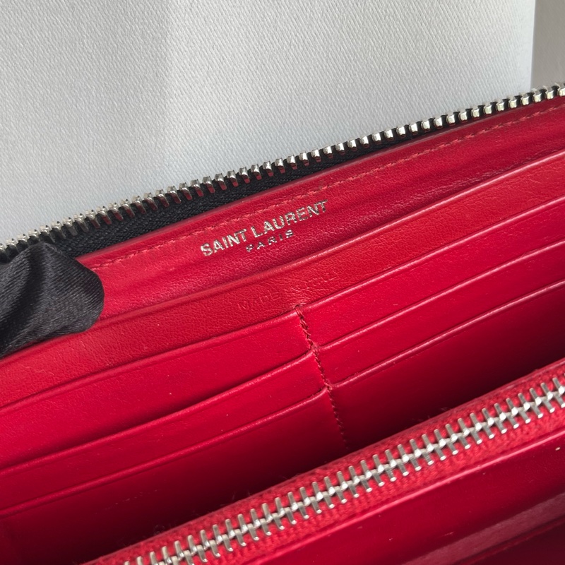 「🍖中秋檔期下殺🍖」（全配）YSL 熱門爆款 黑長夾 錢包 皮夾-7