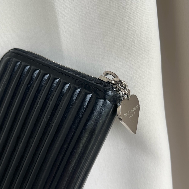「🍖中秋檔期下殺🍖」（全配）YSL 熱門爆款 黑長夾 錢包 皮夾-21