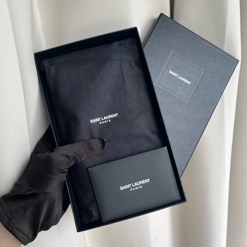 「🍖中秋檔期下殺🍖」（全配）YSL 熱門爆款 黑長夾 錢包 皮夾-30