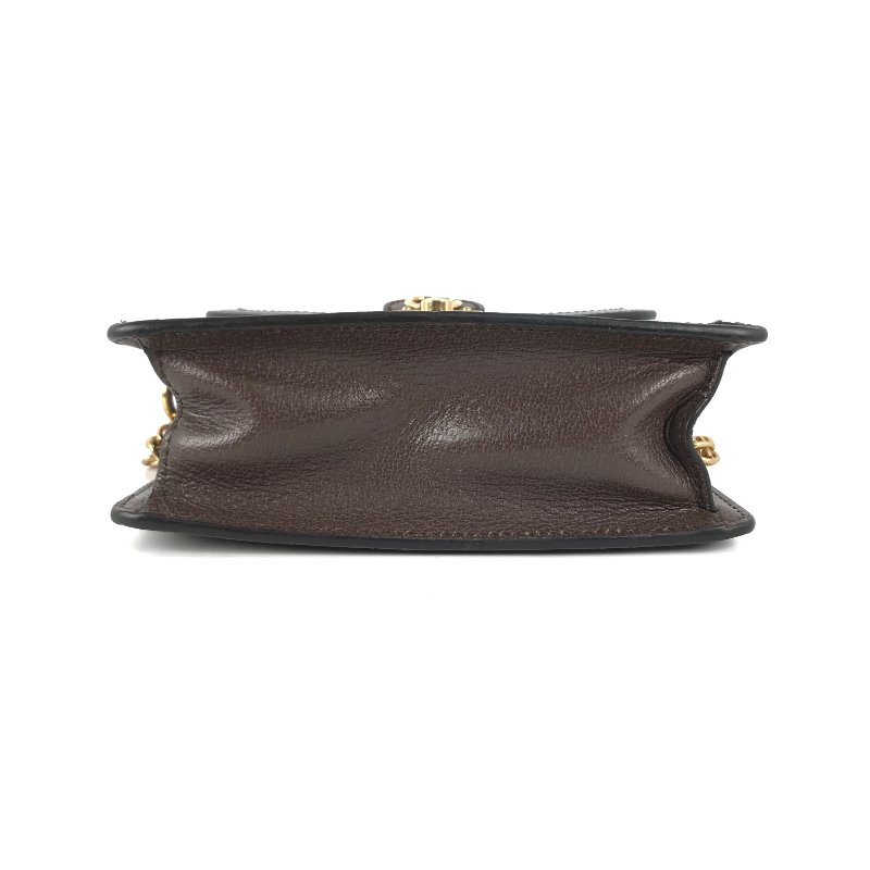 △ Gucci 古馳 Ophidia GG Mini Ebony Beige GG Canvas Calfskin Shoulder Bag 迷你烏木色米色GG帆布牛皮肩揹袋 696180 - 247014938-4