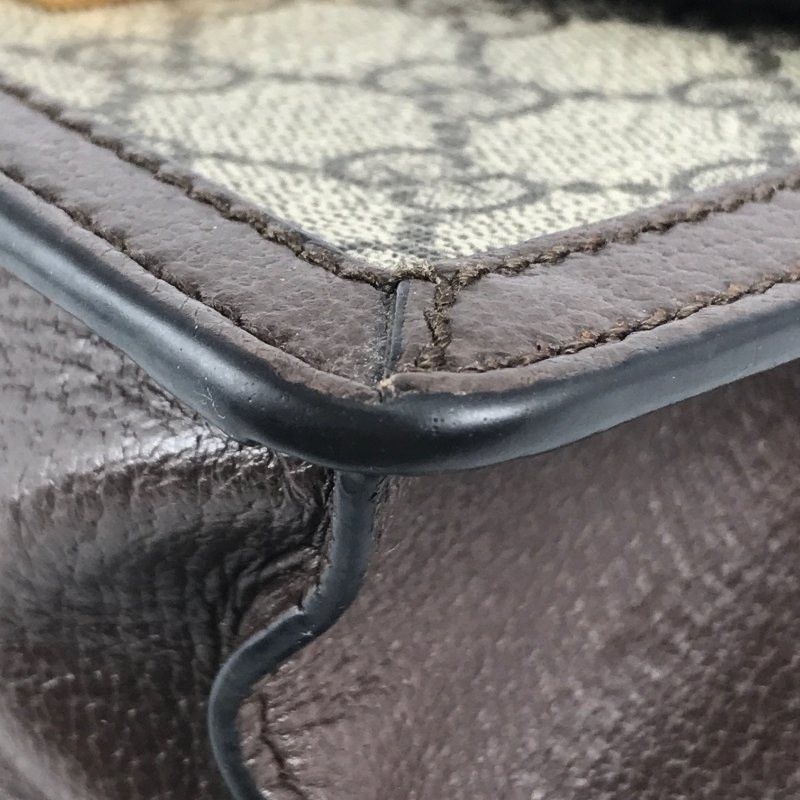 △ Gucci 古馳 Ophidia GG Mini Ebony Beige GG Canvas Calfskin Shoulder Bag 迷你烏木色米色GG帆布牛皮肩揹袋 696180 - 247014938-8