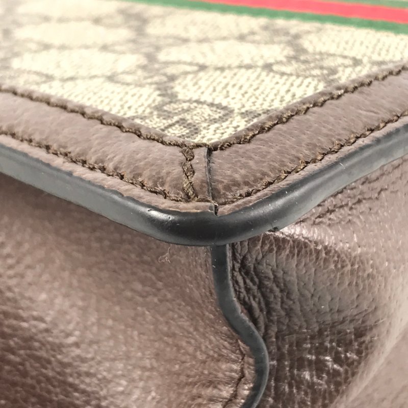 △ Gucci 古馳 Ophidia GG Mini Ebony Beige GG Canvas Calfskin Shoulder Bag 迷你烏木色米色GG帆布牛皮肩揹袋 696180 - 247014938-9