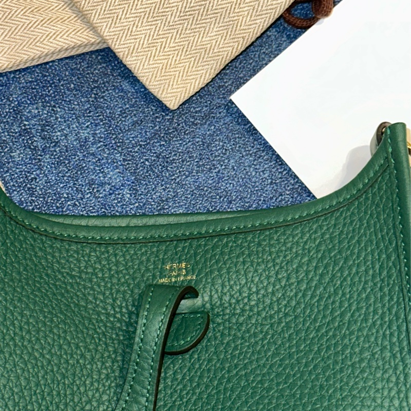 售出-Hermes mini evelyne 全新 中綠色 vert moyen-2