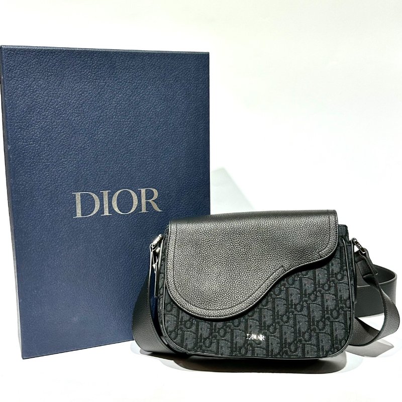 【美收精品】Dior經典老花編織馬鞍包 88-761-16