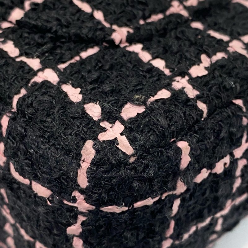 △ Chanel 香奈兒 Black Pink Tweed Check Gold-tone Metal Chain Flap Bag 黑粉色斜紋軟呢格紋金色金屬鏈條肩揹袋 AA9215 - 247015003-10