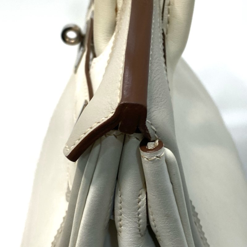 △ Hermes 愛馬仕 Birkin 30 Ghillies White Grey Swift Calfskin Palladium-plated Hardware Handbag Stamp[P] 白灰色滑面小牛皮銀扣手袋 [P]刻 - 247015365-12