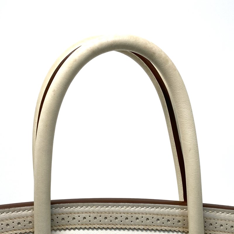 △ Hermes 愛馬仕 Birkin 30 Ghillies White Grey Swift Calfskin Palladium-plated Hardware Handbag Stamp[P] 白灰色滑面小牛皮銀扣手袋 [P]刻 - 247015365-16