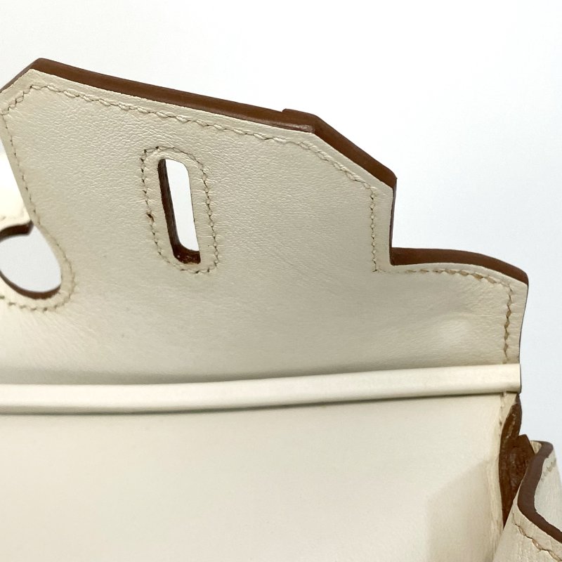 △ Hermes 愛馬仕 Birkin 30 Ghillies White Grey Swift Calfskin Palladium-plated Hardware Handbag Stamp[P] 白灰色滑面小牛皮銀扣手袋 [P]刻 - 247015365-21