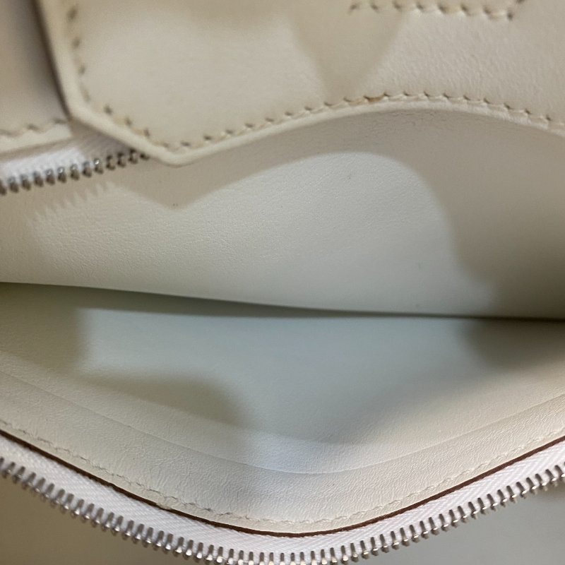 △ Hermes 愛馬仕 Birkin 30 Ghillies White Grey Swift Calfskin Palladium-plated Hardware Handbag Stamp[P] 白灰色滑面小牛皮銀扣手袋 [P]刻 - 247015365-25