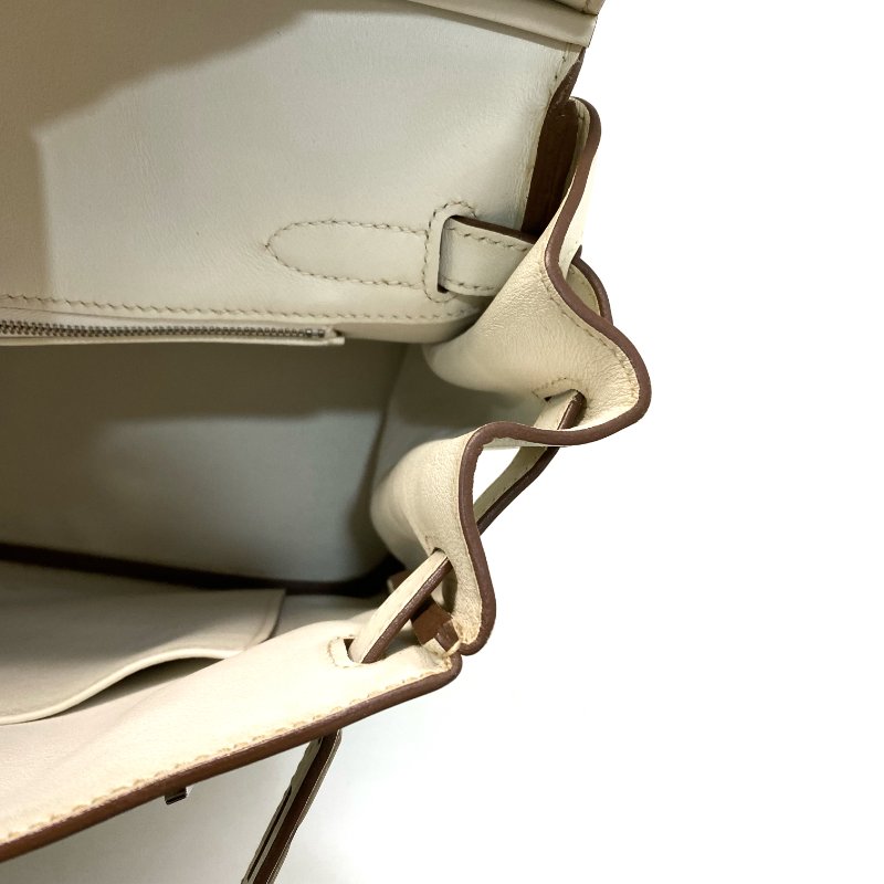 △ Hermes 愛馬仕 Birkin 30 Ghillies White Grey Swift Calfskin Palladium-plated Hardware Handbag Stamp[P] 白灰色滑面小牛皮銀扣手袋 [P]刻 - 247015365-26