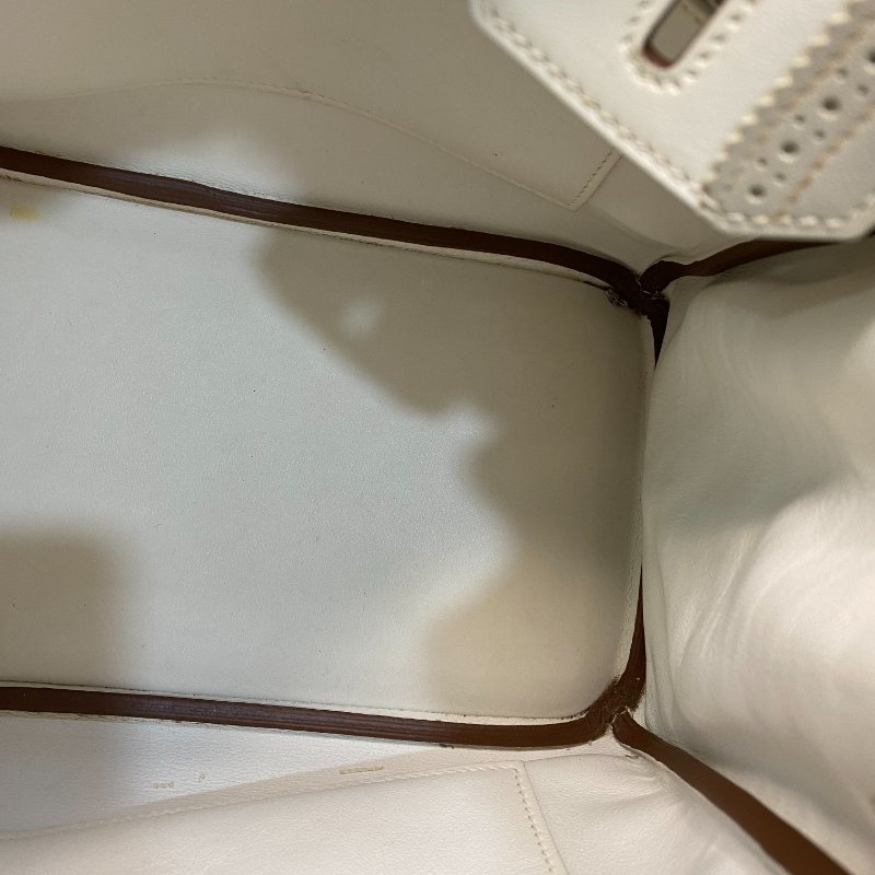 △ Hermes 愛馬仕 Birkin 30 Ghillies White Grey Swift Calfskin Palladium-plated Hardware Handbag Stamp[P] 白灰色滑面小牛皮銀扣手袋 [P]刻 - 247015365-28