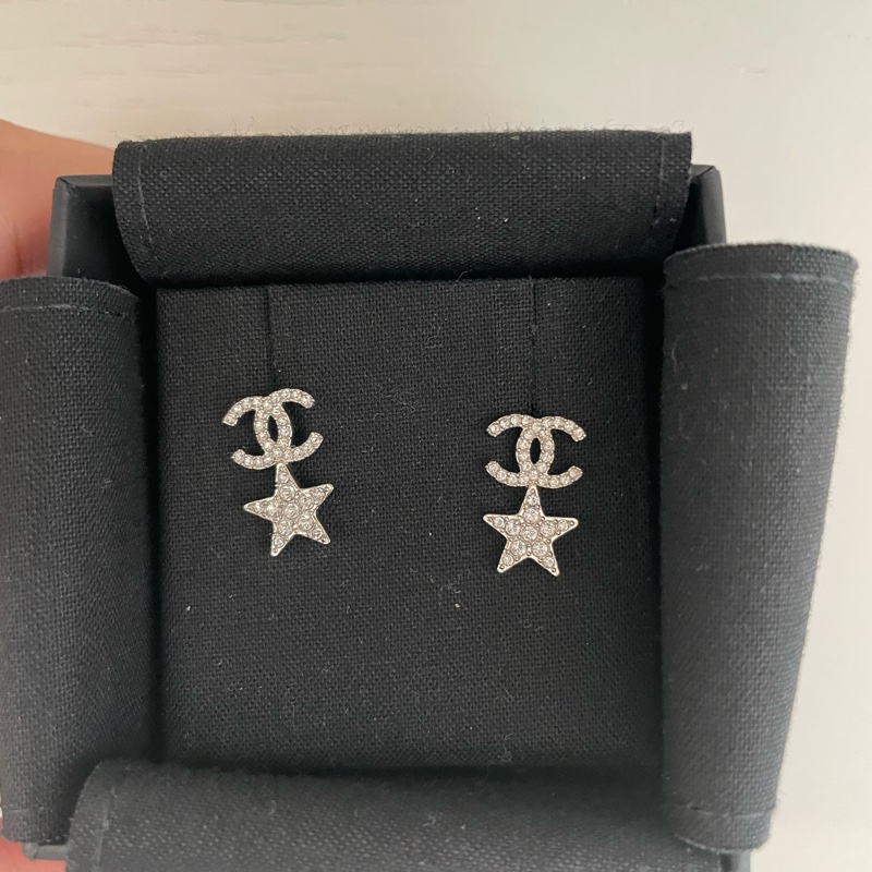 [已售出❌]CHANEL 星星雙C 滿鑽 耳環-2