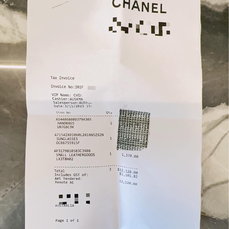 CHANEL 22BAG 稀有橫版 黑/金扣 24C-21