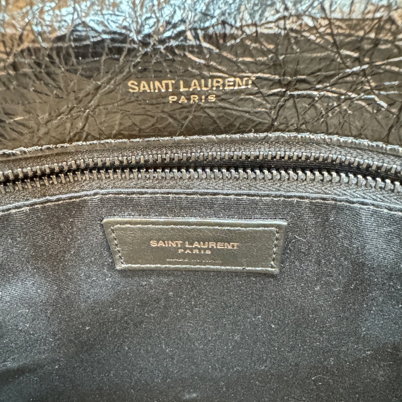 YSL NIKI復古油蠟皮 皮革中型手袋-2