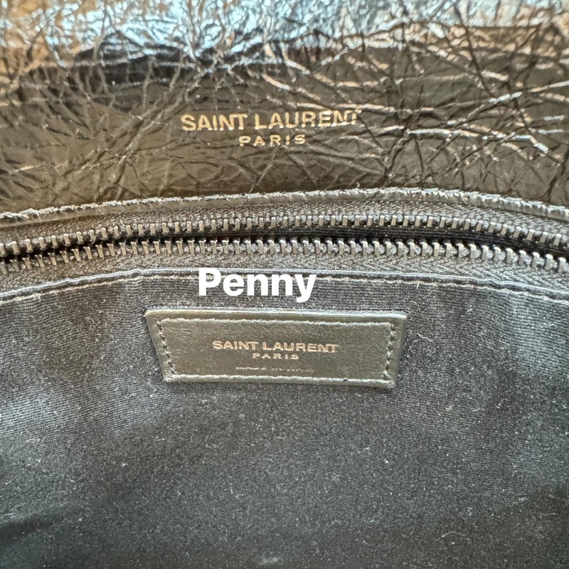 YSL NIKI復古油蠟皮 皮革中型手袋-4