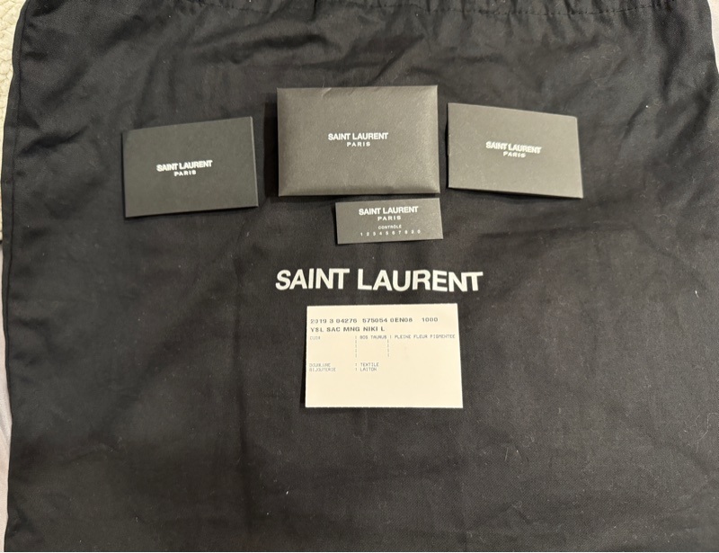 YSL NIKI復古油蠟皮 皮革中型手袋-13
