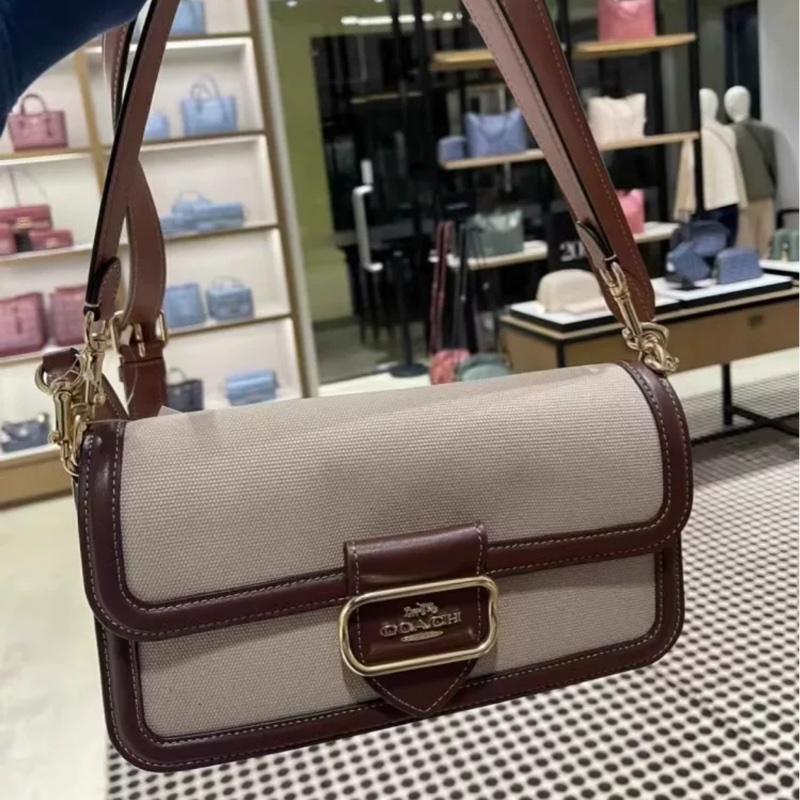 Coach Morgan 法棍雙肩帶肩包/斜背包-0