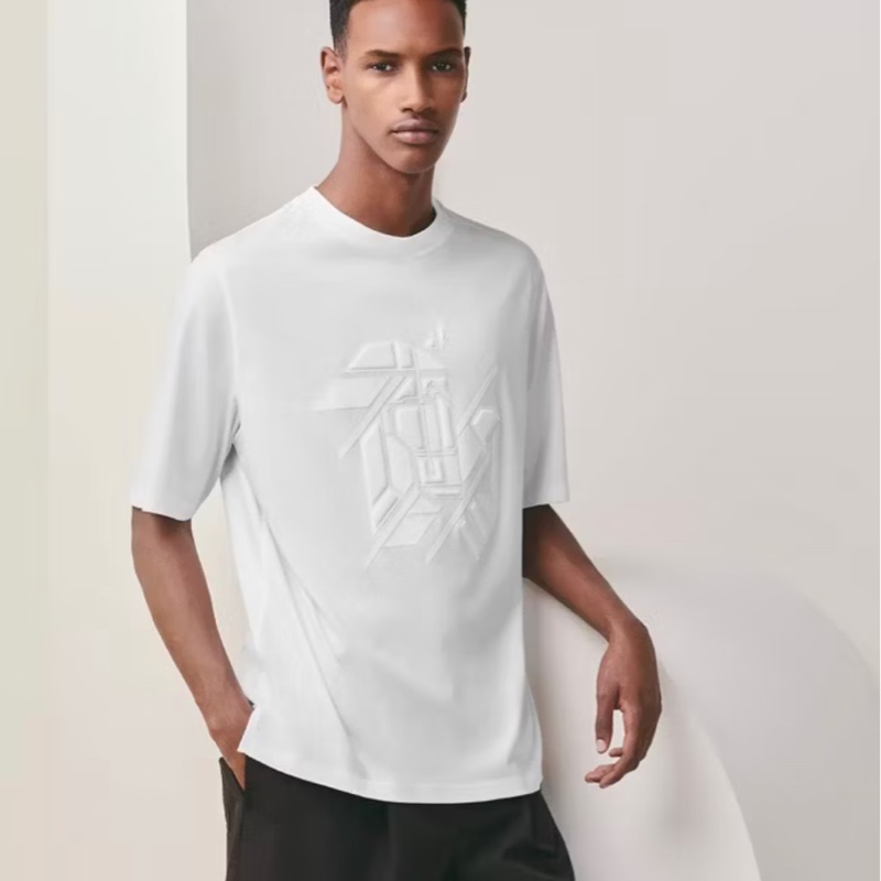 Herme愛馬仕3D浮印T-shirt-0