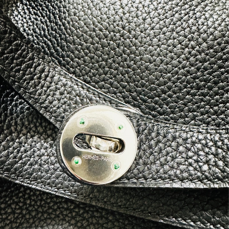 HERMES Lindy 34 TC牛皮轉釦手提包 肩背包兩用包(34CM/黑)愛馬仕限定款-14