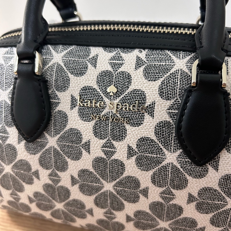 Kate Spade 老花小波士頓包-1