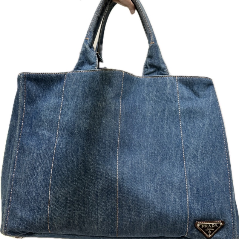 Prada牛仔托特包 (大)-0
