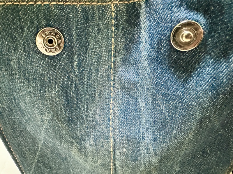 Prada牛仔托特包 (大)-5