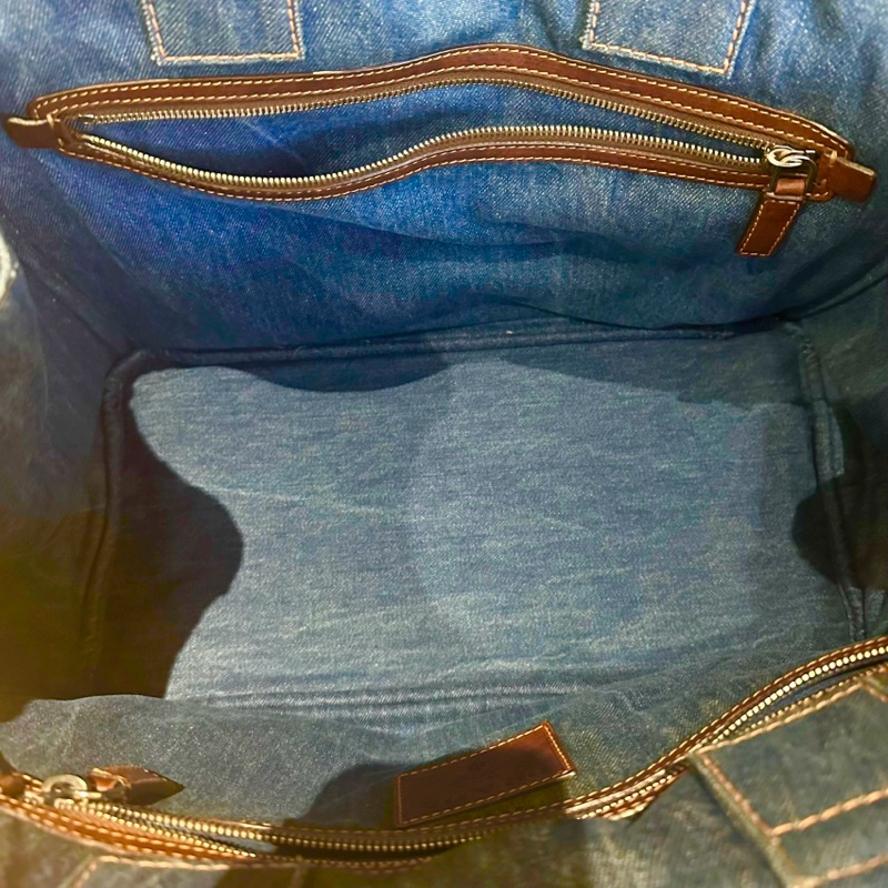 Prada牛仔托特包 (大)-9