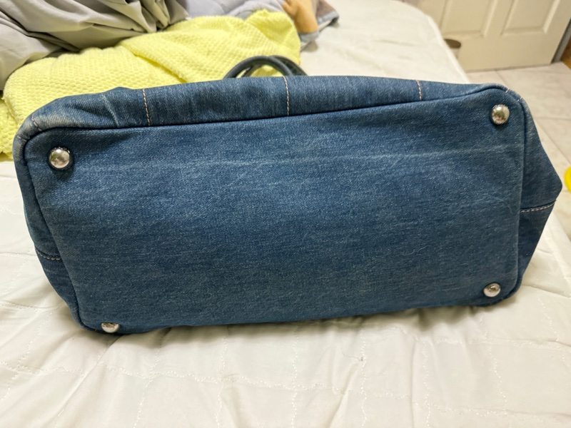 Prada牛仔托特包 (大)-15