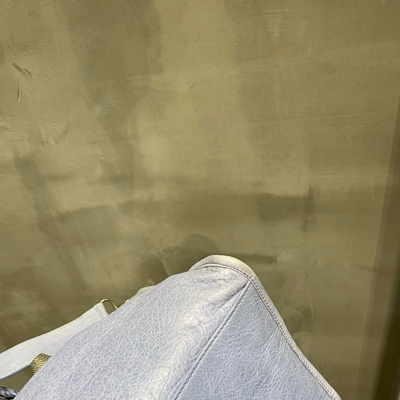 ▪️富貴選物FUGUEI▪️balenciaga 機車包 霧霾藍 city 包-17