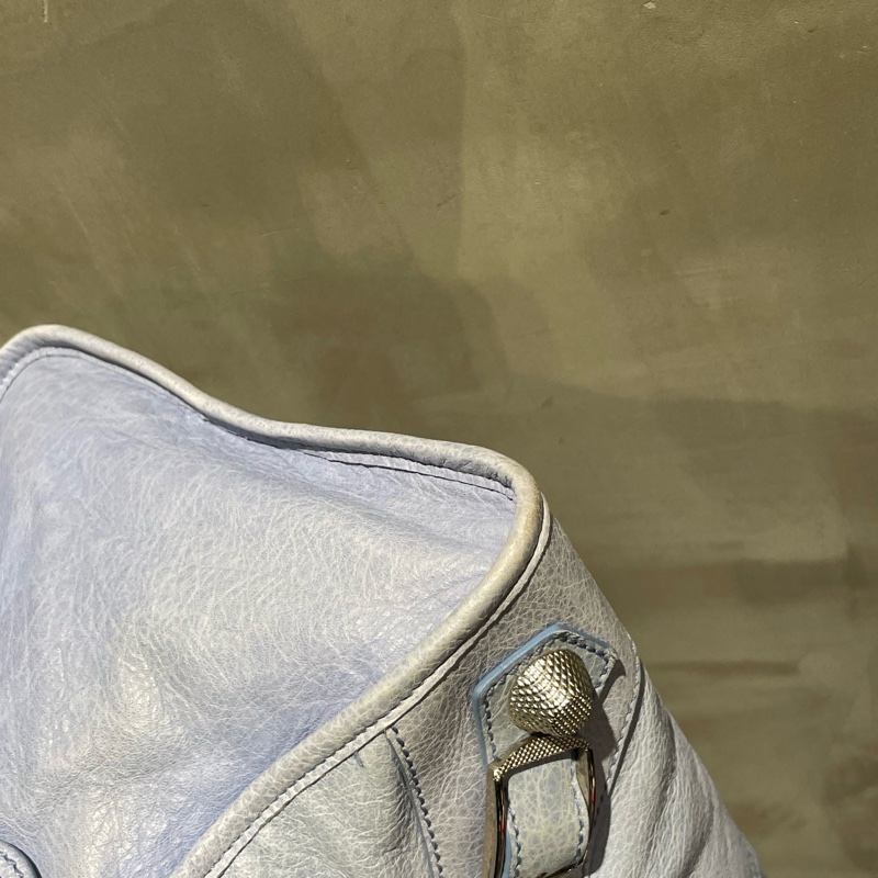 ▪️富貴選物FUGUEI▪️balenciaga 機車包 霧霾藍 city 包-21