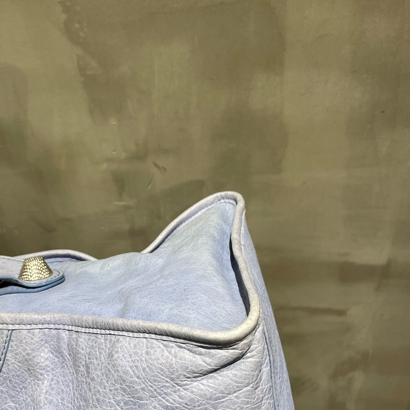 ▪️富貴選物FUGUEI▪️balenciaga 機車包 霧霾藍 city 包-23