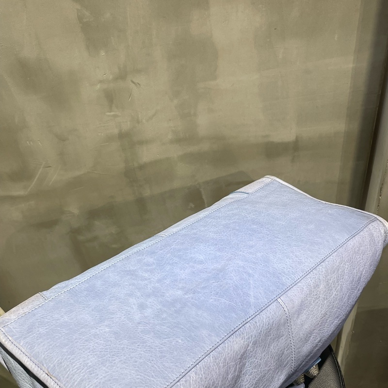 ▪️富貴選物FUGUEI▪️balenciaga 機車包 霧霾藍 city 包-28