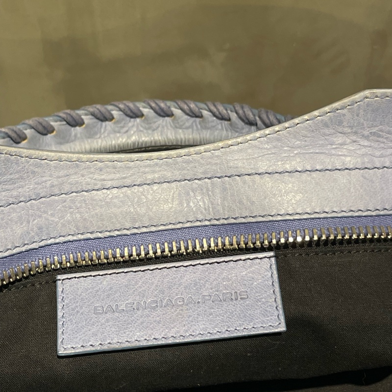 ▪️富貴選物FUGUEI▪️balenciaga 機車包 霧霾藍 city 包-30