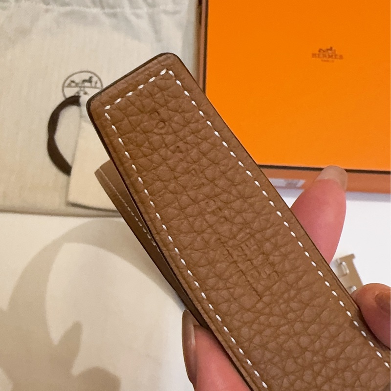 愛馬仕Hermes H皮帶釦 ＆ 雙面皮腰帶32 MM-1