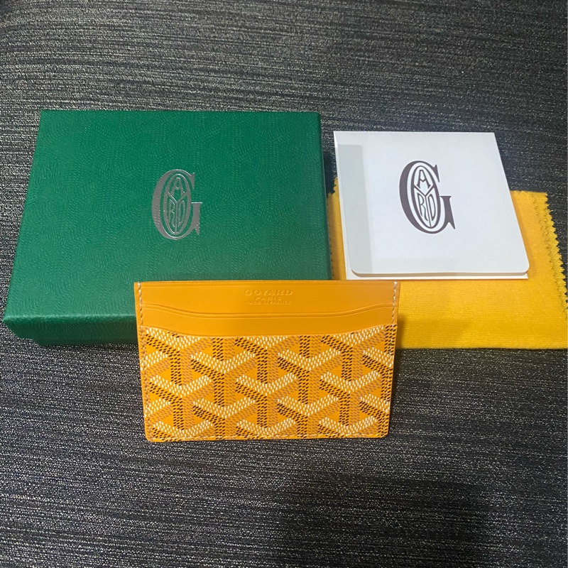 *優惠*全新Goyard 招財黃卡包-0