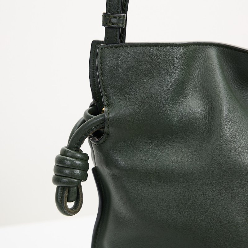 loewe flamenco mini福袋包/復古卡其綠-4