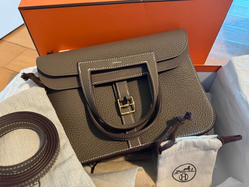 💝全新💝2024 HALZAN 25 BAG hermes étoupe Bag-4