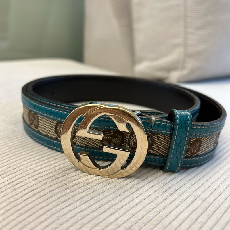 GUCCI經典雙G logo腰帶-0