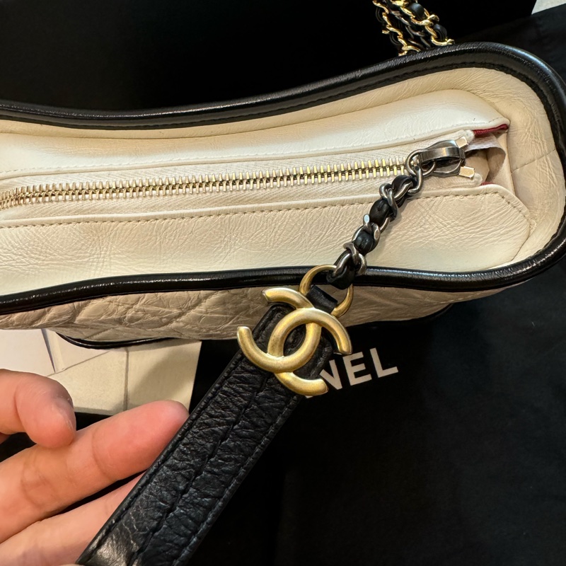 Chanel 香奈兒 小號流浪包 最美的黑白配色 全套含證-5