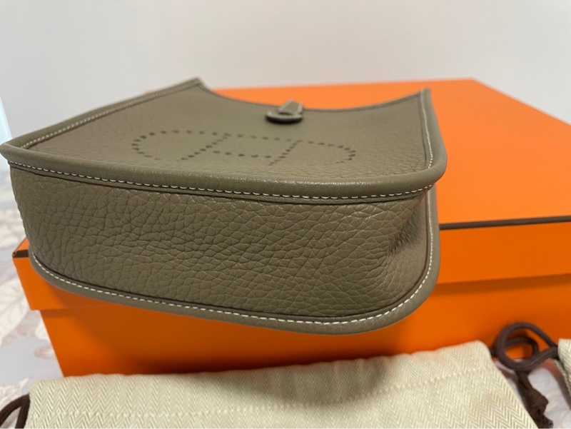 🔥年末特惠🔥愛馬仕Hermes大象灰mini Évelyne 2024最新w刻-6