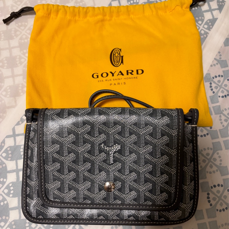 GOYARD PLUMET 信封包 灰色 九成新 附正本購證-0