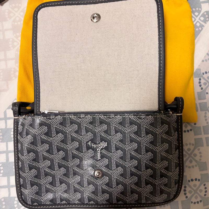 GOYARD PLUMET 信封包 灰色 九成新 附正本購證-2