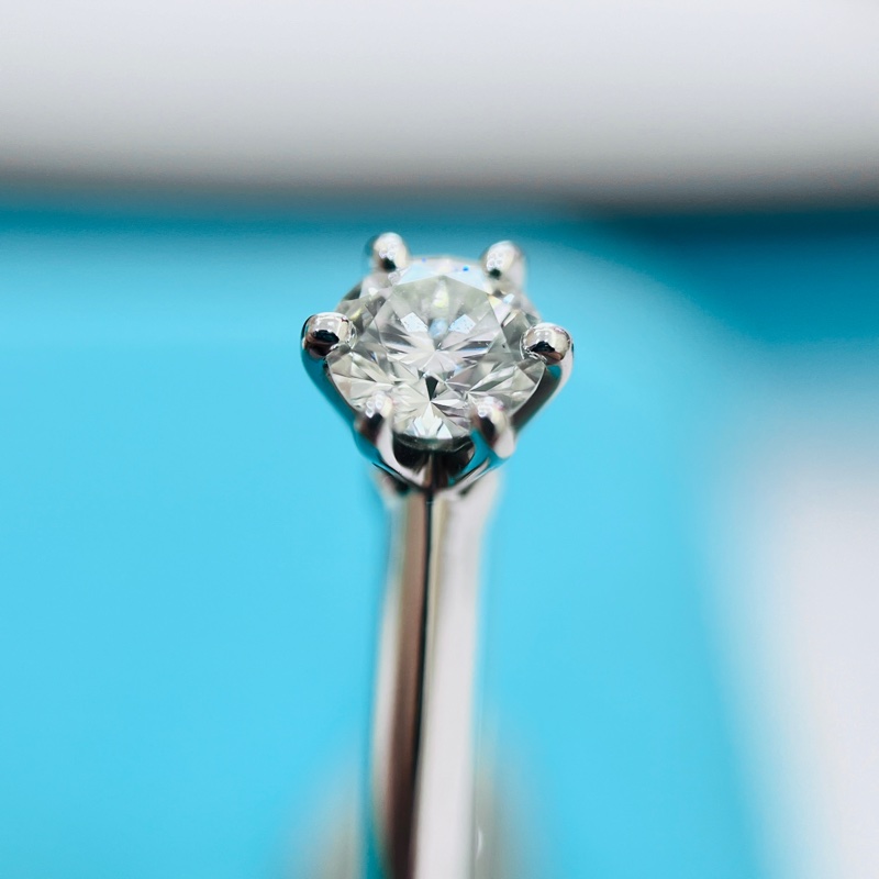 Tiffany&Co 蒂芬妮31分經典六爪鑽戒#6碼-4
