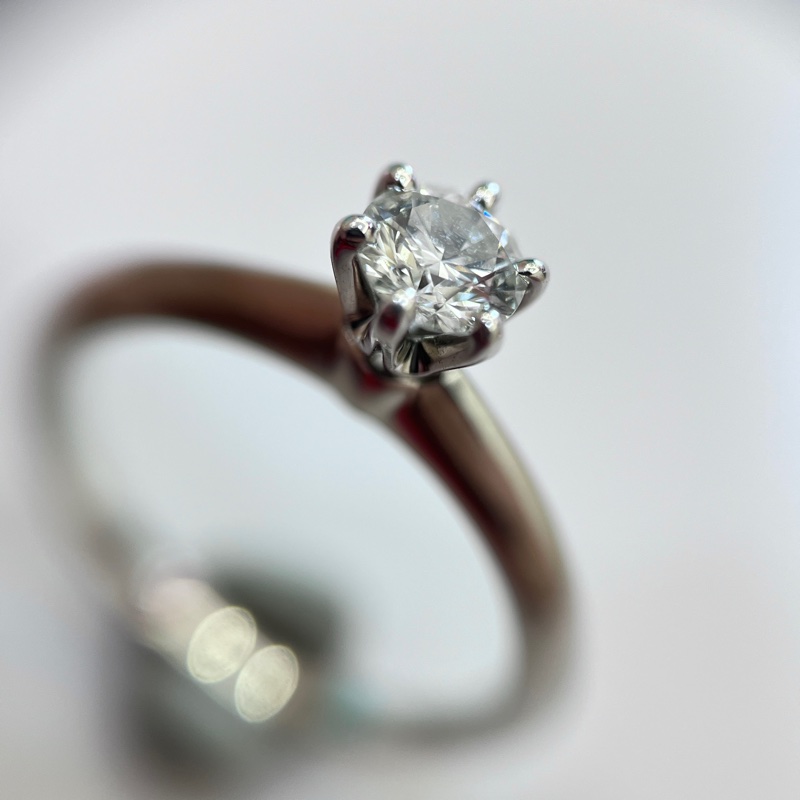 Tiffany&Co 蒂芬妮31分經典六爪鑽戒#6碼-7