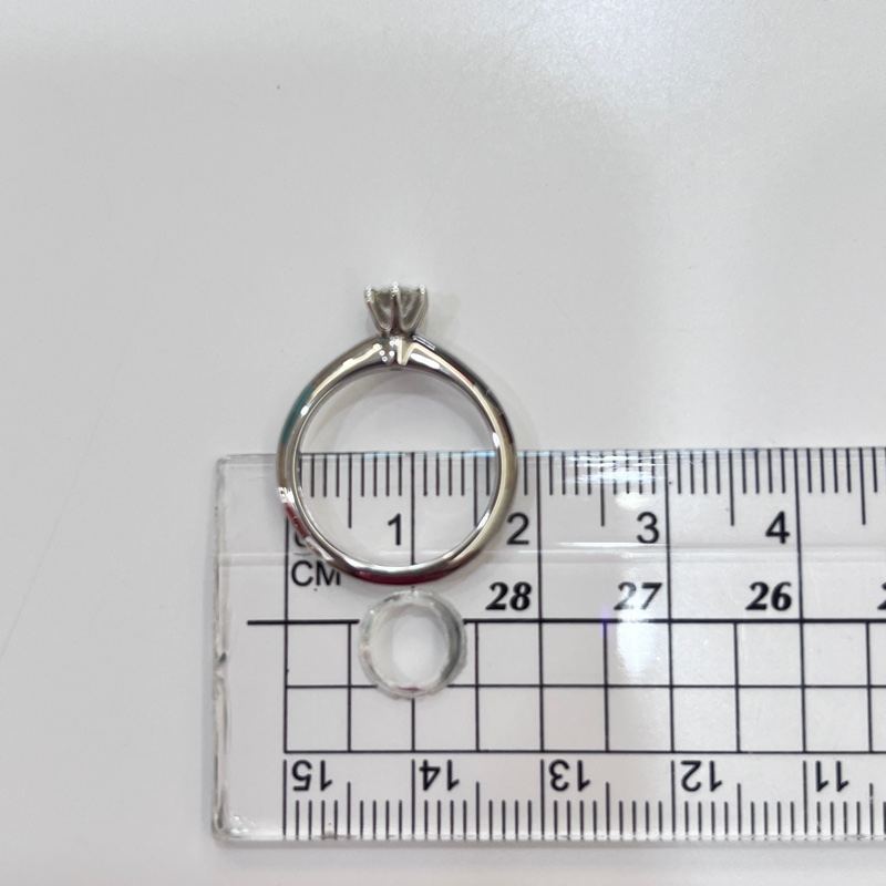 Tiffany&Co 蒂芬妮31分經典六爪鑽戒#6碼-12